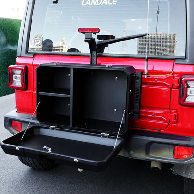 Hintertür-Erweiterungspaneel Aluminium-Speicherwerkzeugkasten für Jeep