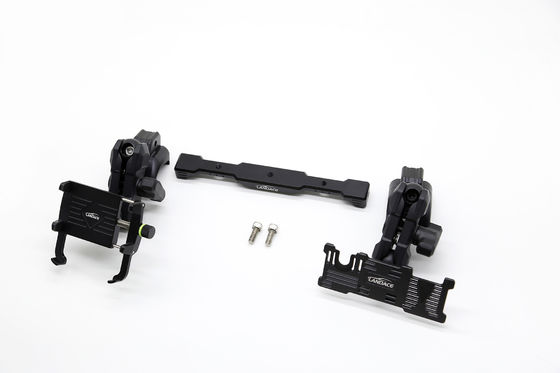 Multi-Mount Dash Phone Holder + GoPro Mount mit Aluminium-Slide-Rail, flexibler Winkel für den Jeep Wrangler 2018-2022