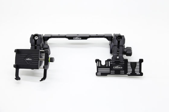 Multi-Mount Dash Phone Holder + GoPro Mount mit Aluminium-Slide-Rail, flexibler Winkel für den Jeep Wrangler 2018-2022