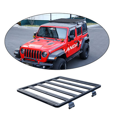 Schnelle und einfache Installation Schwarz 4x4 Aluminium-Dachträger für Jeep Wrangler JL
