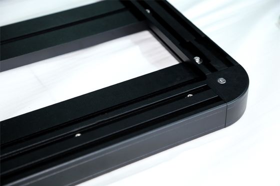 Schwarz Auto Universal Stahl Aluminiumlegierung 4x4 Zubehör Ausnehmbares Gepäckträger auf dem Autodach