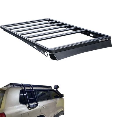 Schwarze Aluminiumoxid-Dachregalen-Mount-Korb für 4Runner-Auto-Dach Offroad-Zubehör