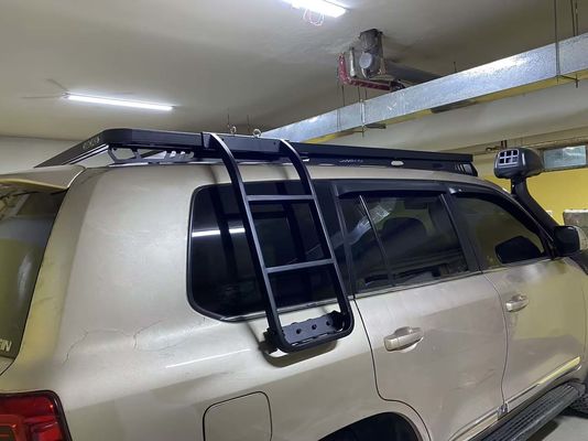 Schwarze Aluminiumoxid-Dachregalen-Mount-Korb für 4Runner-Auto-Dach Offroad-Zubehör