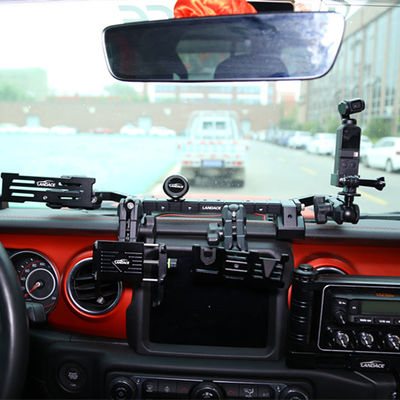 Anodische Oxidierte Mittelkonsole Armaturenbrett Telefonhalter für JEEP Wrangler Zubehör